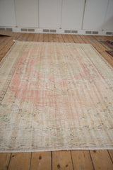 6x9.5 Vintage Distressed Oushak Carpet // ONH Item 9850 Image 6