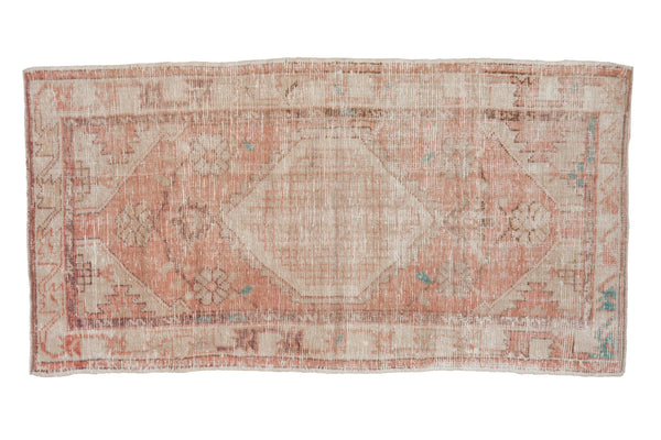 2.5x5 Vintage Distressed Oushak Rug Runner // ONH Item 9851