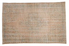6x9.5 Vintage Distressed Oushak Carpet // ONH Item 9852