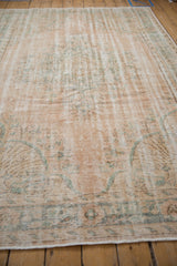 6x9.5 Vintage Distressed Oushak Carpet // ONH Item 9852 Image 5