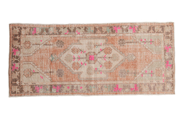 2.5x6 Vintage Distressed Oushak Rug Runner // ONH Item 9854