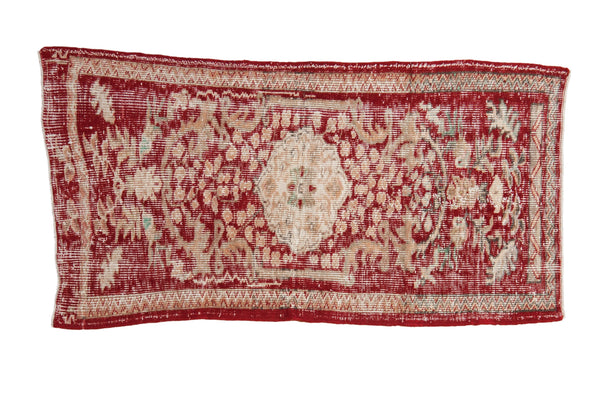 2.5x5 Vintage Distressed Oushak Rug Runner // ONH Item 9856