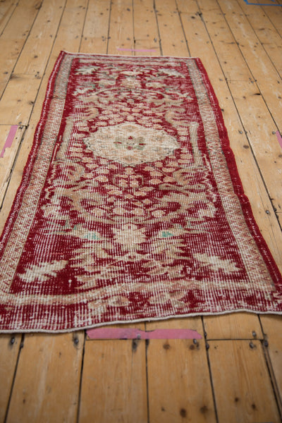 2.5x5 Vintage Distressed Oushak Rug Runner // ONH Item 9856 Image 4