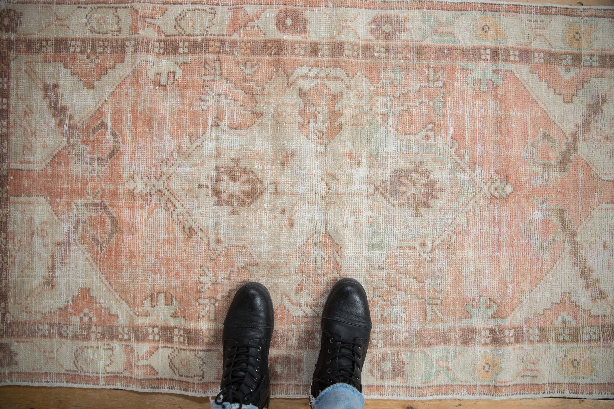 2.5x5 Vintage Distressed Oushak Rug Runner // ONH Item 9859 Image 1