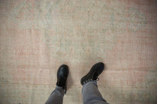 6x9.5 Vintage Distressed Oushak Carpet // ONH Item 9873
