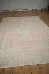 6x9.5 Vintage Distressed Oushak Carpet // ONH Item 9873 Image 6