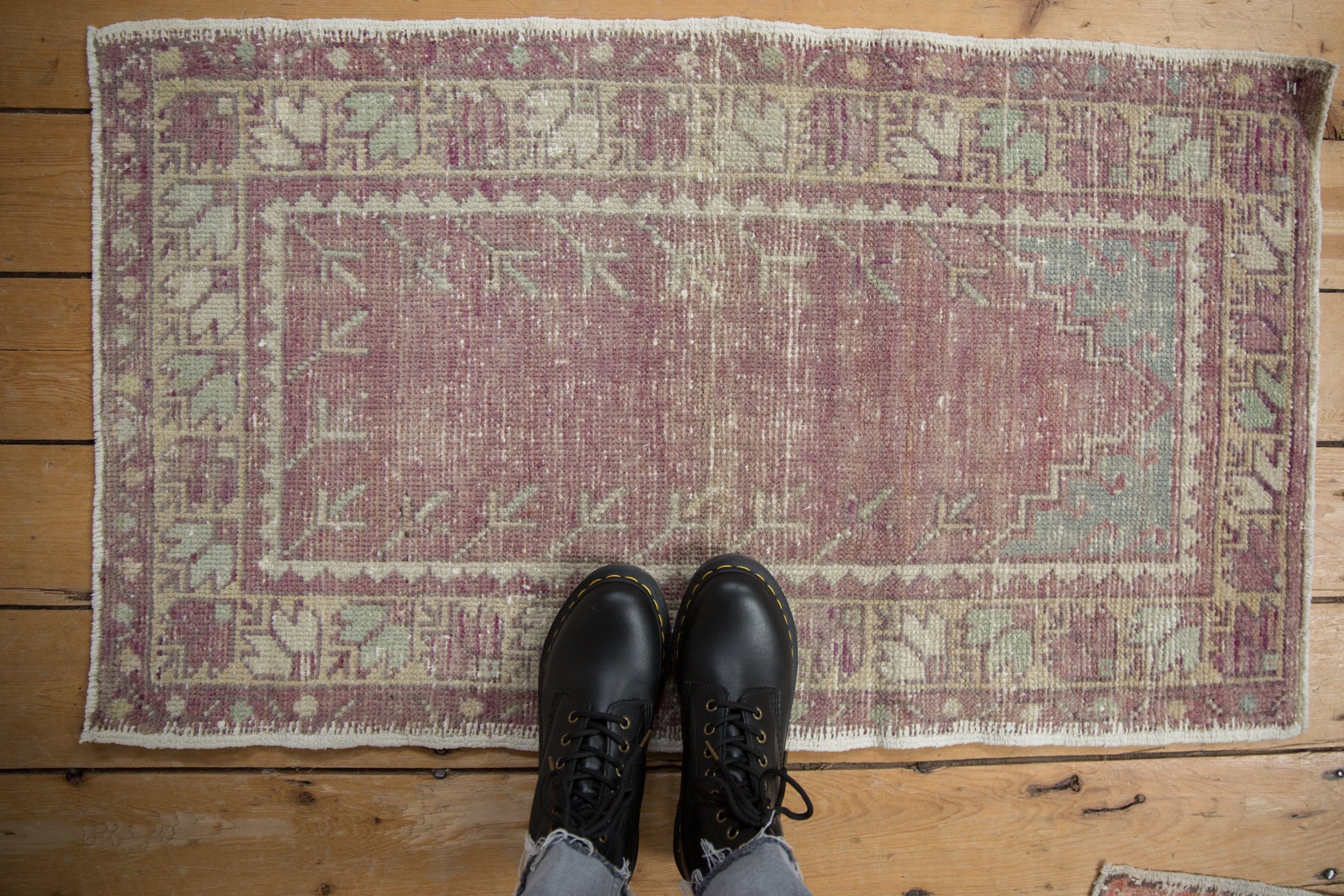 2x3.5 Vintage Distressed Oushak Rug // ONH Item 9875 Image 1