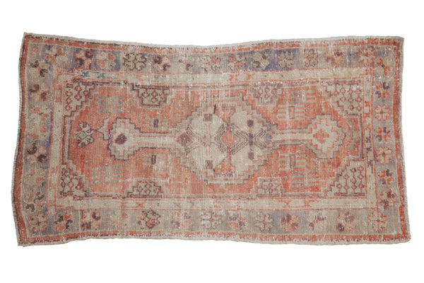 2x4 Vintage Distressed Oushak Rug Runner // ONH Item 9877