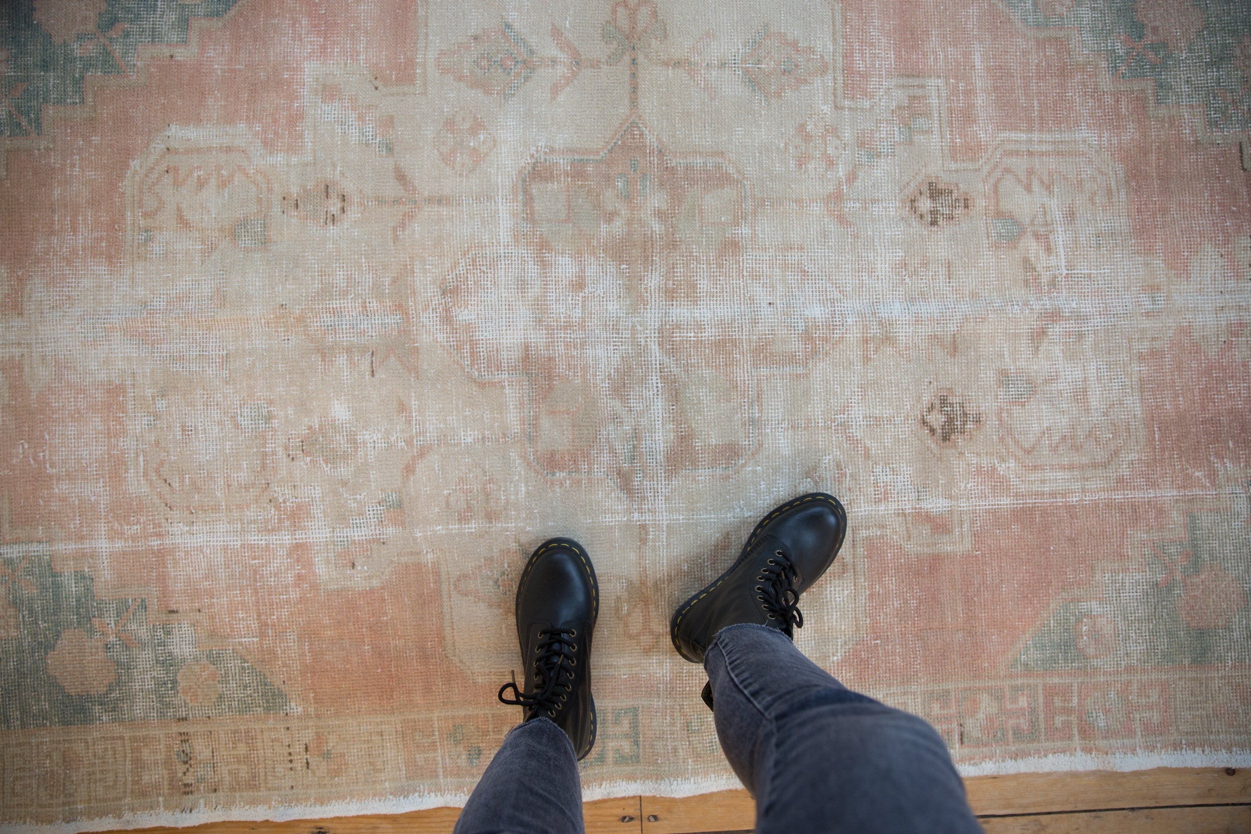 4.5x8.5 Vintage Distressed Oushak Rug // ONH Item 9881 Image 1