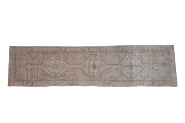 2.5x10.5 Vintage Distressed Oushak Rug Runner // ONH Item 9884