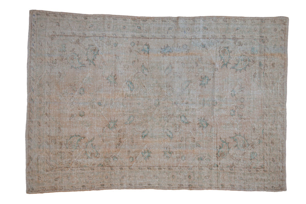 6.5x9 Vintage Distressed Oushak Carpet // ONH Item 9897