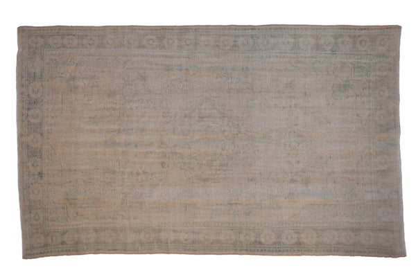 6x10.5 Vintage Distressed Oushak Carpet // ONH Item 9901