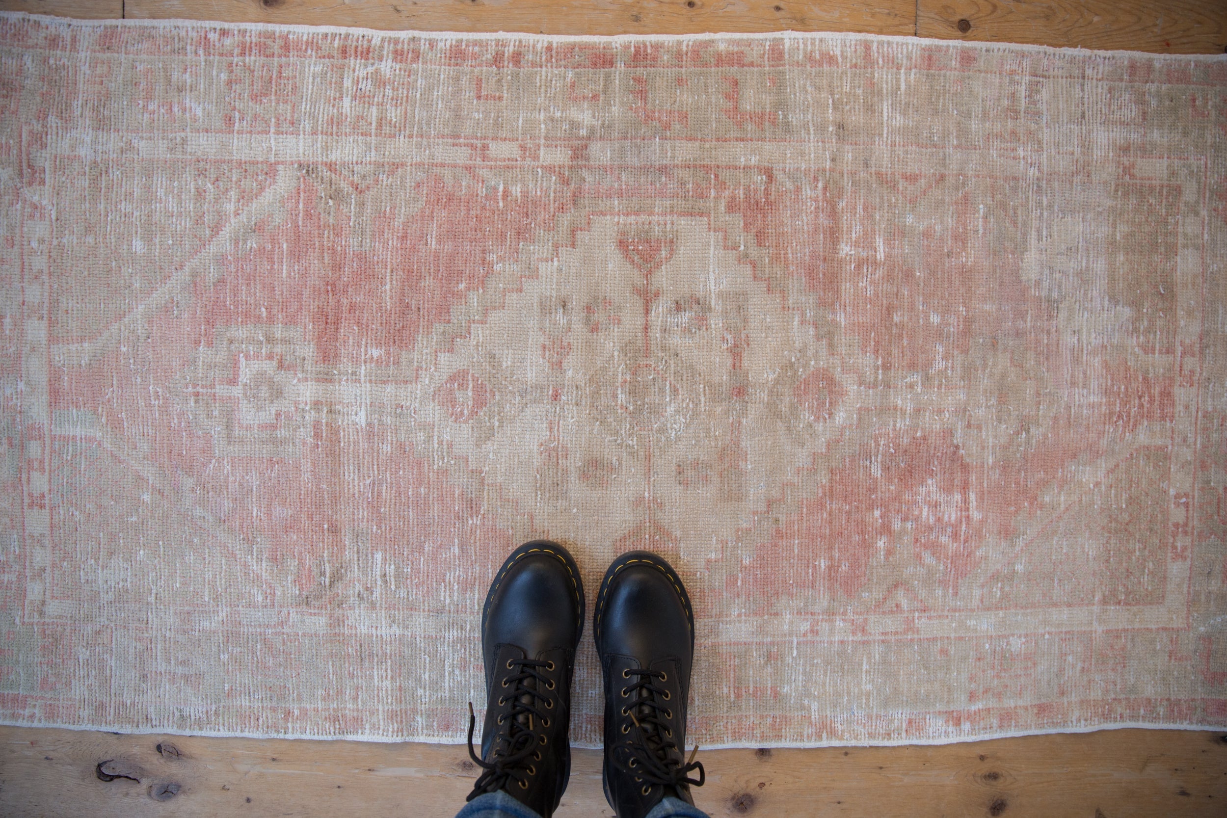 2.5x5 Vintage Distressed Oushak Rug Runner // ONH Item 9902 Image 1