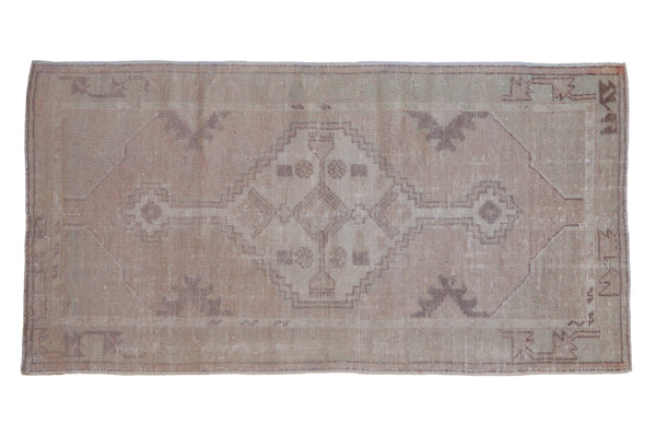 2.5x5 Vintage Distressed Oushak Rug Runner // ONH Item 9904
