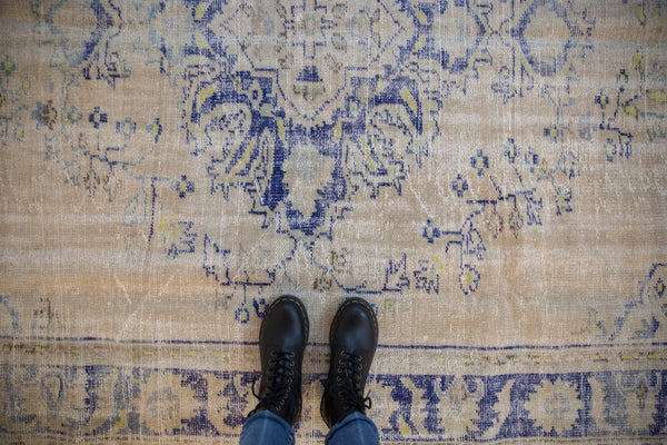 6.5x9.5 Vintage Distressed Oushak Carpet // ONH Item 9909 Image 1