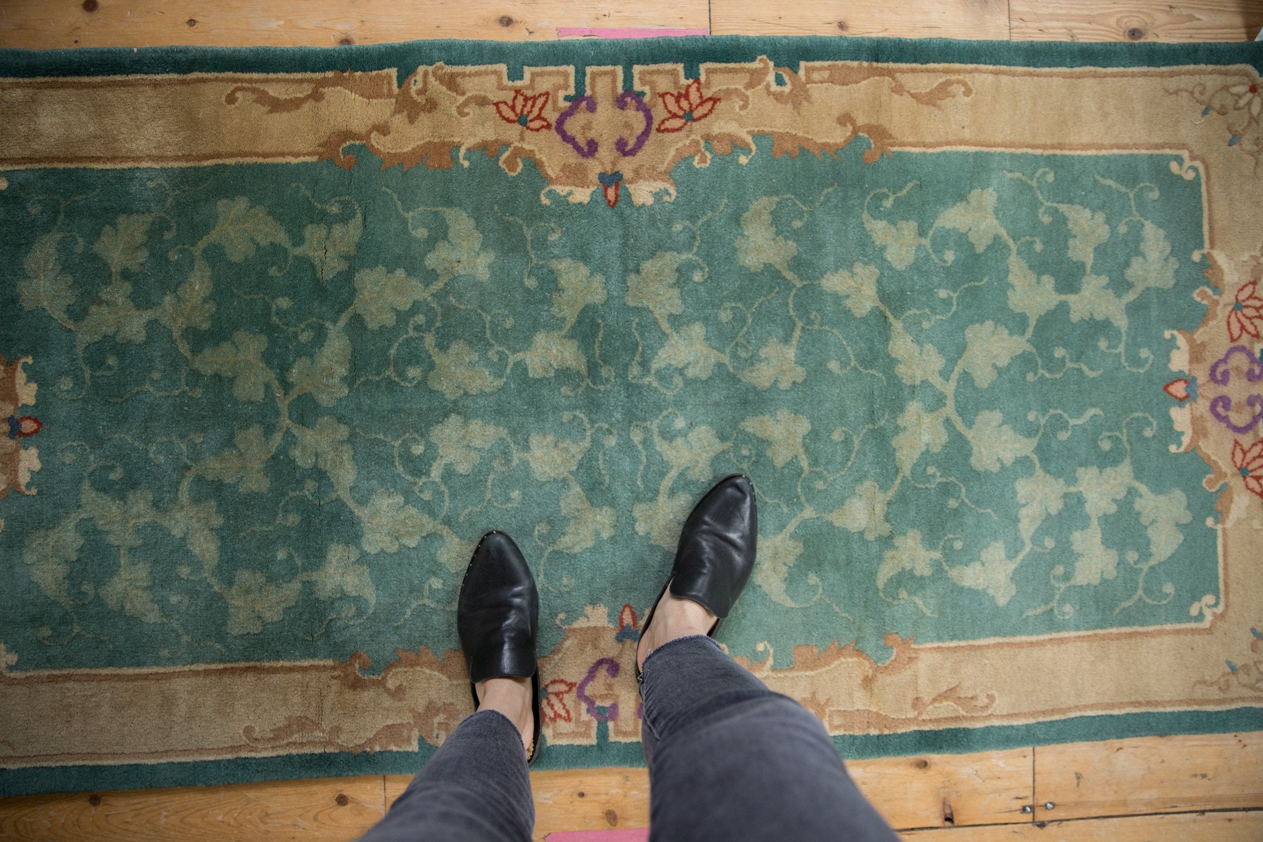 3x6 Vintage Nichols Rug Runner // ONH Item 9914 Image 1