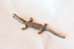 Vintage African Bronze Casting of Crocodile // ONH Item AB00112 Image 3