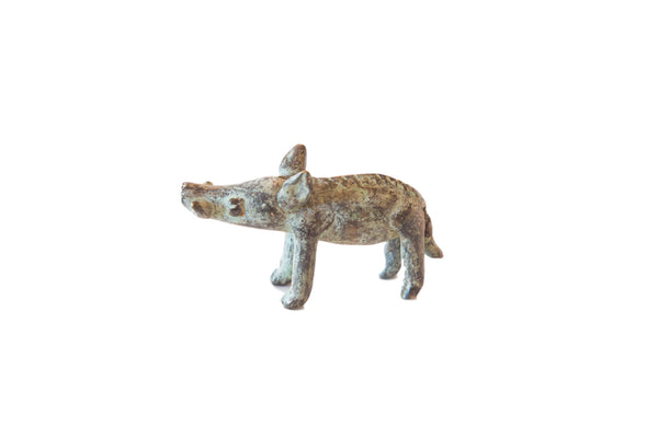 Vintage African Bronze Casting of Boar // ONH Item AB00119
