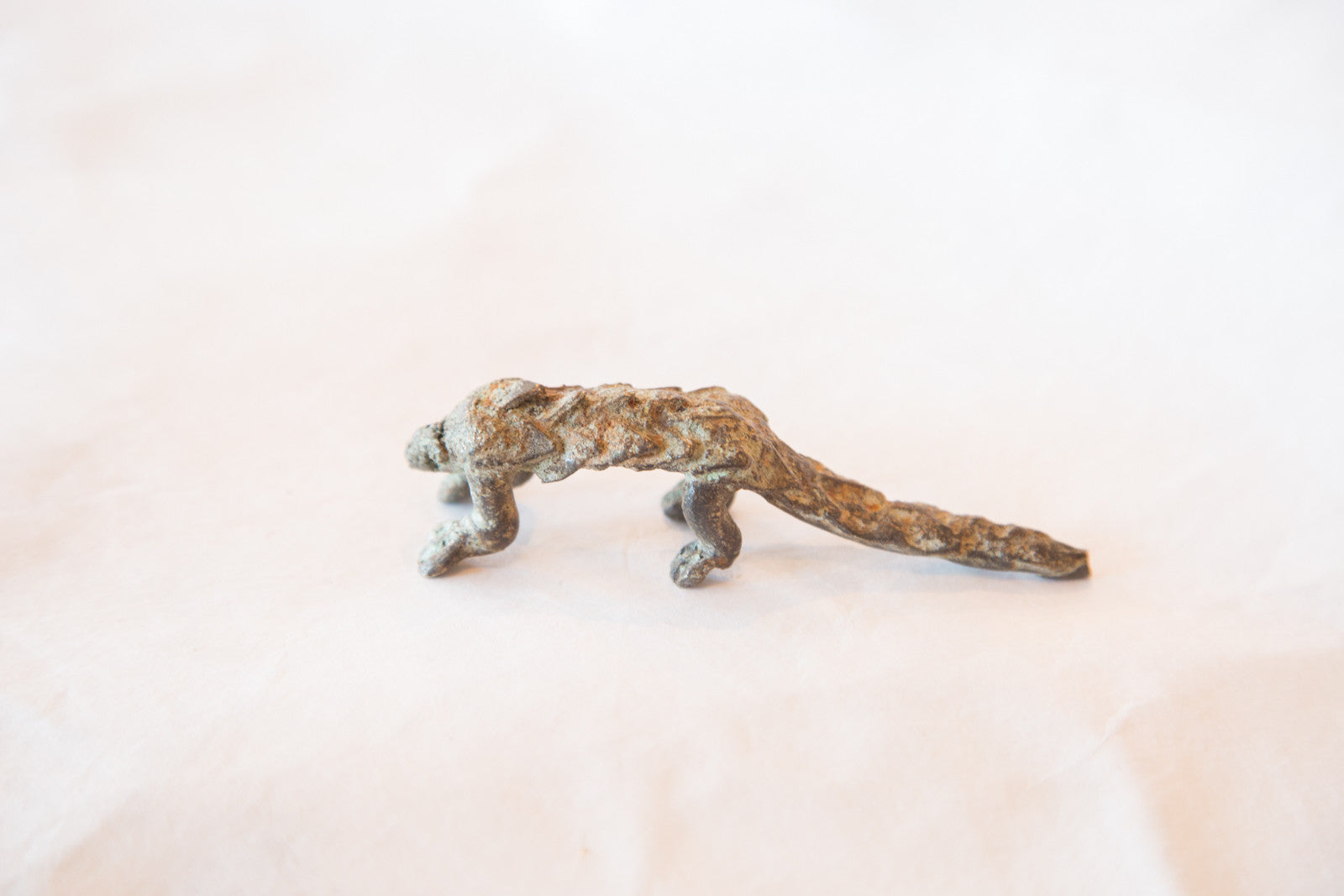 Vintage African Bronze Casting of Pangolin // ONH Item AB00122 Image 1