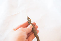 Vintage African Bronze Casting of Snake with Dots // ONH Item AB00125 Image 1