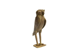 African Bronze Vintage Scuplture Casting Owl