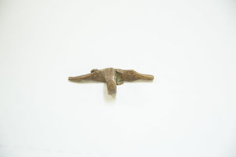 Vintage African Bronze Crocodile Ring
