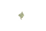Vintage African Bronze Alligator Ring featuring a detailed casting with a green patina.