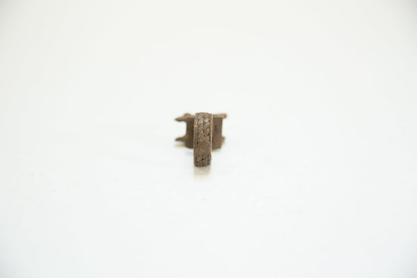 Vintage African Bronze Double Chameleon Ring
