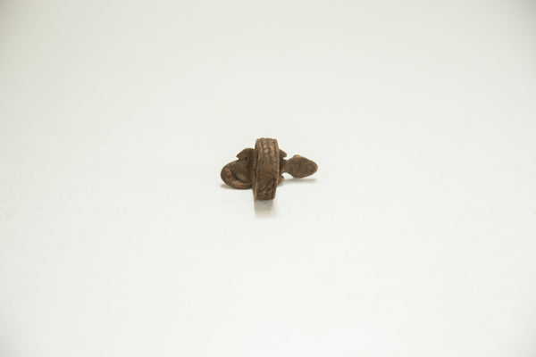 Vintage African Bronze Large Gecko Ring