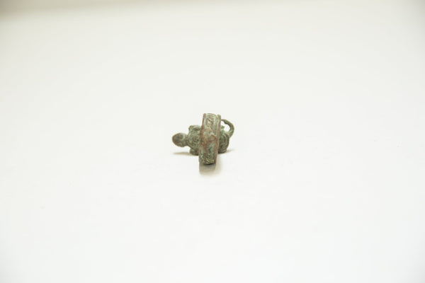 Vintage African Bronze Lizard Ring