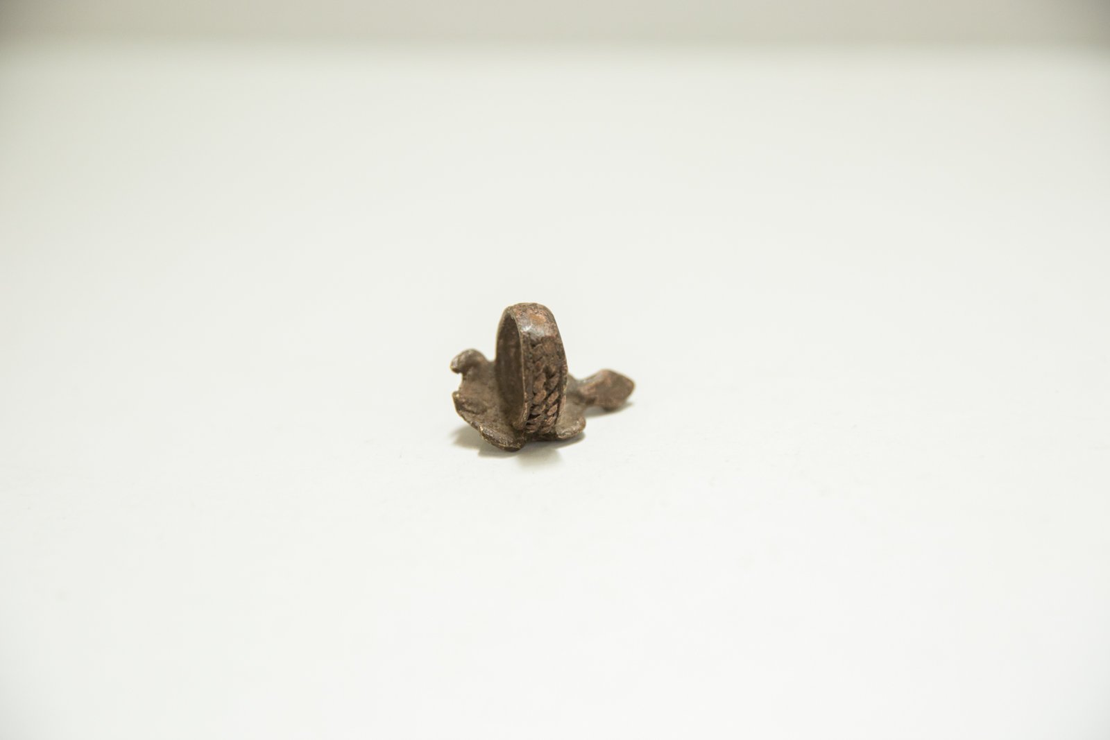 Vintage African Bronze Turtle Ring