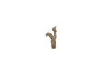 Vintage African cast bronze ring featuring a stylized rooster in profile.
