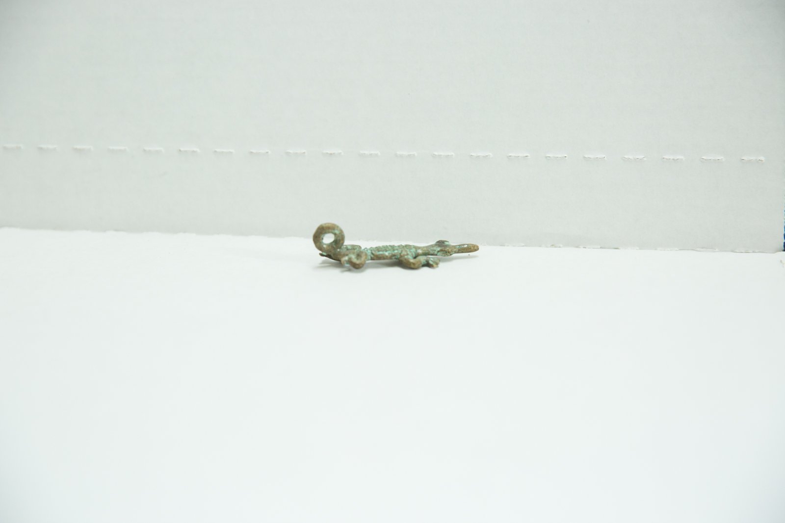 Vintage African Bronze Crocodile Charm