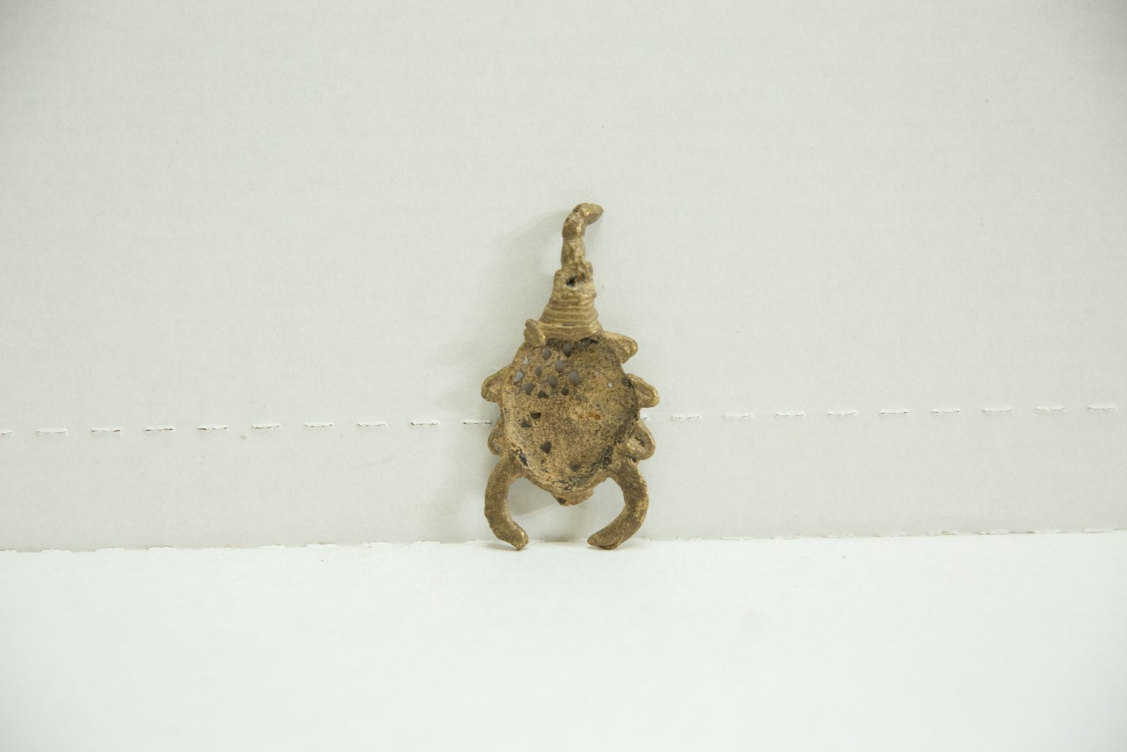 Vintage African Bronze Gold Scorpion 