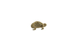 Vintage African bronze chameleon figurine with an open lattice-work body and aged patina.