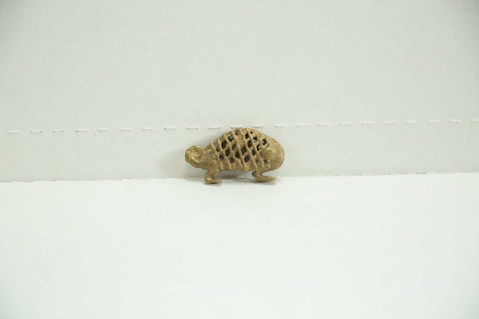 Vintage African Bronze Gold Chamillion