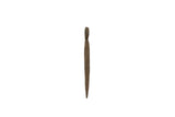 A single vintage African bronze nail with a looped head and a dark, textured patina.