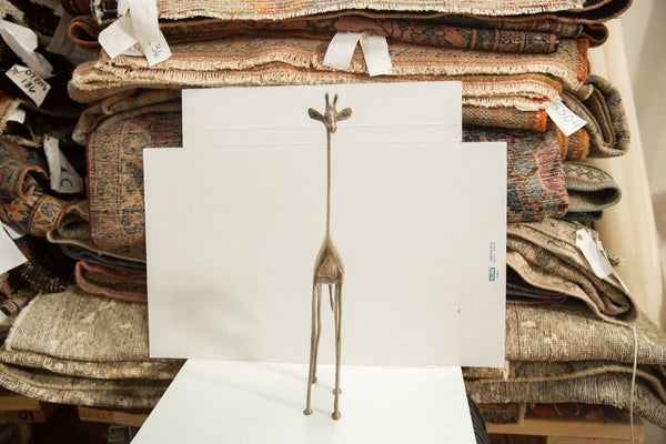 Extra Large Vintage African Bronze Girraffe