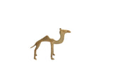 Small collectible mid 20th century African bronze camel sculpture with warm patina.