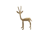 Unique vintage African bronze gazelle collectible with rich patina.