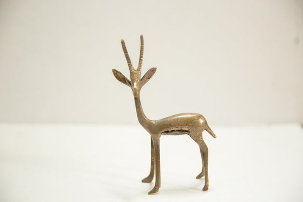 Vintage African Bronze Gazelle