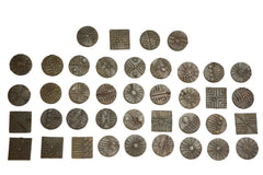 Round African Bronze Coin 