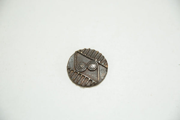 Round African Bronze Coin 