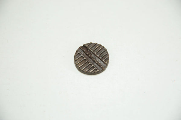 Round African Bronze Coin 