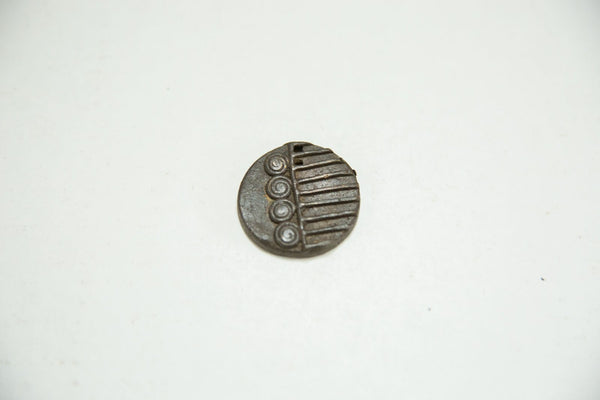 Round African Bronze Coin 