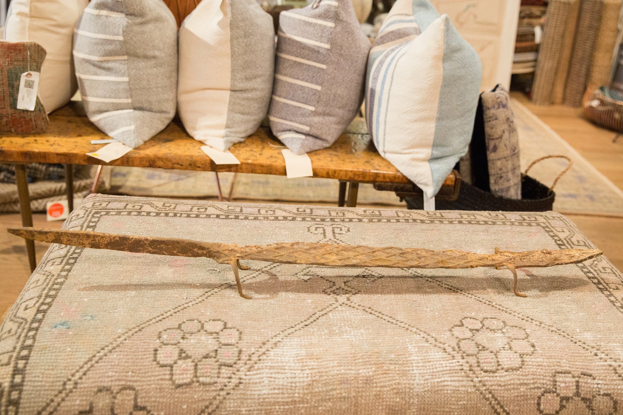 Extra Large Vintage Iron Lizard Sculpture Image 1