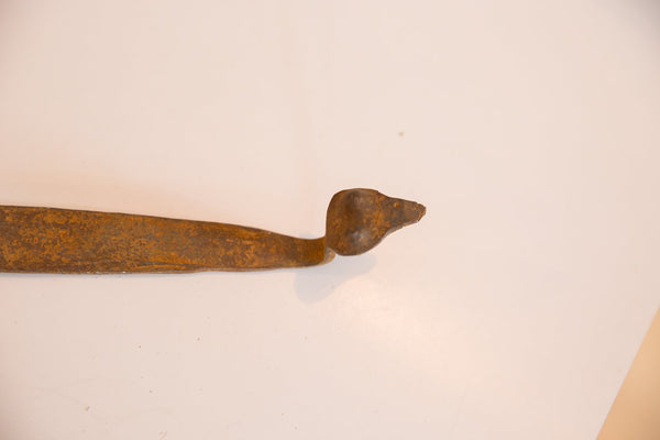 Vintage Iron Snake Sculpture Image 2