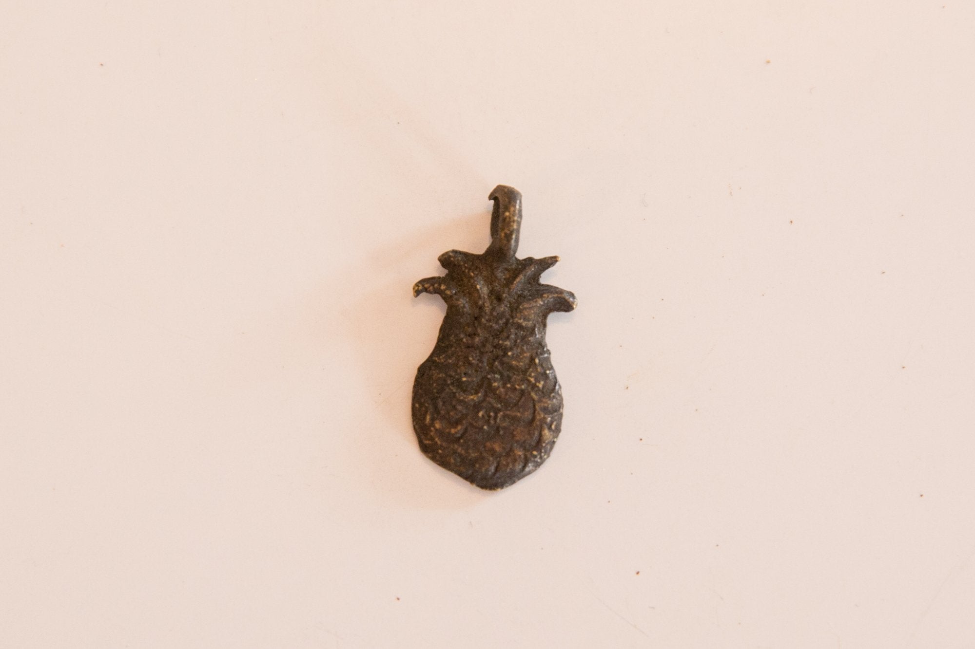 Vintage Bronze African Pendant Pineapple Image 1