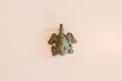 Vintage Bronze African Pendant of a Frog Image 1