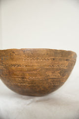 Vintage Wooden African Bowl // ONH Item AB00578 Image 5
